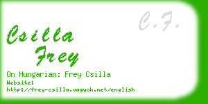 csilla frey business card